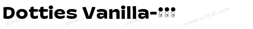 Dotties Vanilla字体转换